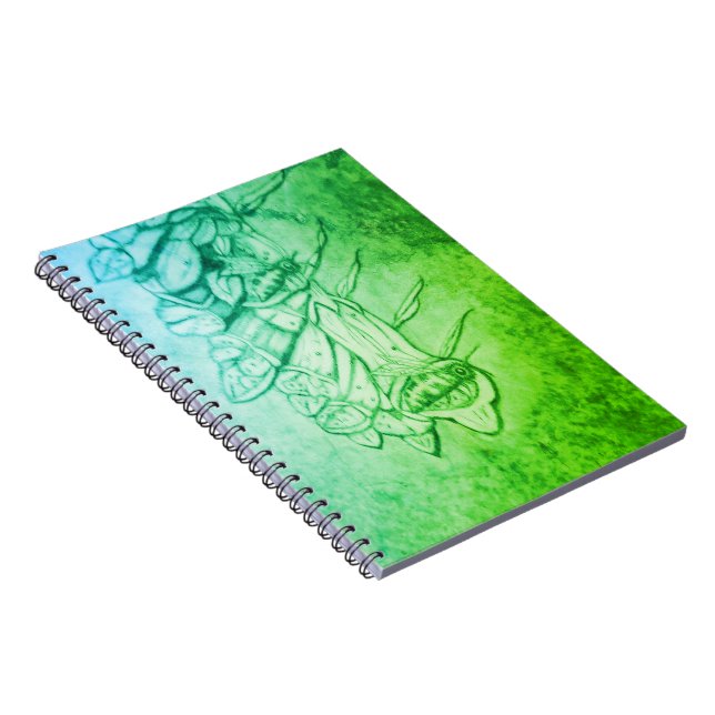 Honey bee Spiral Foto Notebook Notizblock (Rechte Seite)