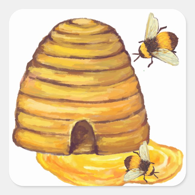 Honey Bee Sticker (Vorderseite)