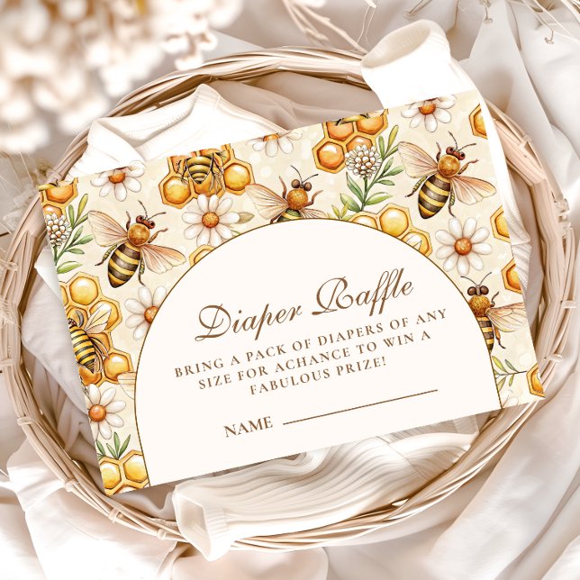 Honey Bee Theme Diapper Raffle Begleitkarte (Von Creator hochgeladen)