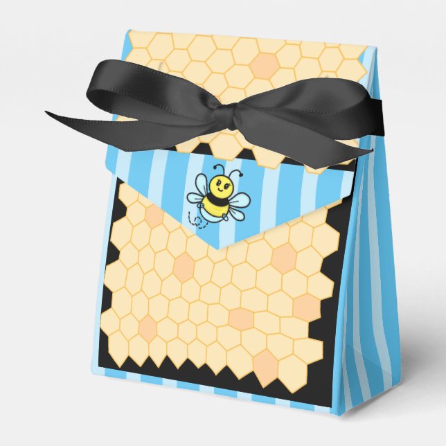 Honey Bee Themed Baby Dusche Geschenkschachtel (Vorderseite)