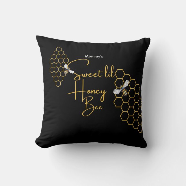 Honey bee Throw Pillow Kissen (Vorderseite)