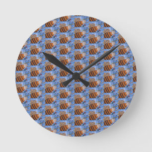 Honey Bee Wall Clock Runde Wanduhr