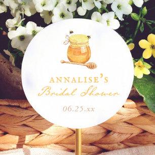 Honey Bee Whimsical Brautparty Runder Aufkleber