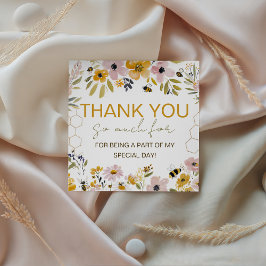 Honey Bee Wildflower Favor Thank You Tags Geschenkanhänger