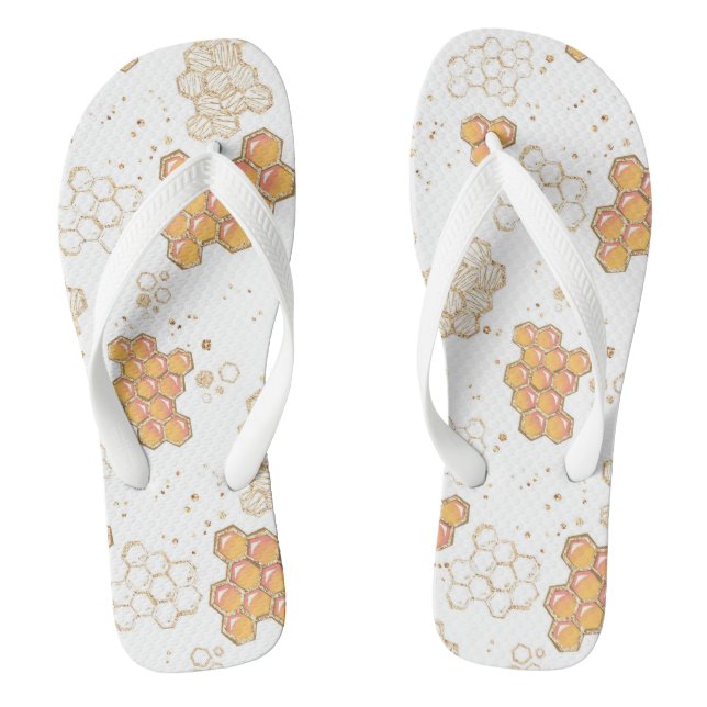 Honey Beecomb Abstrakte Flip Flops (Fußbett)