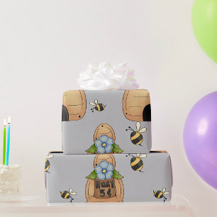 Honey Beehive Wrapping Paper Geschenkpapier
