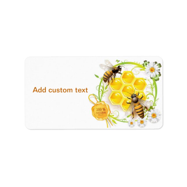 Honey Beekeeper Apairist Custom Adressaufkleber (Vorne)