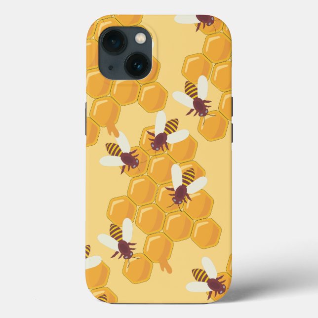 Honey Bees and Honeycomb Design Case-Mate iPhone C Case-Mate iPhone Hülle (Rückseite)