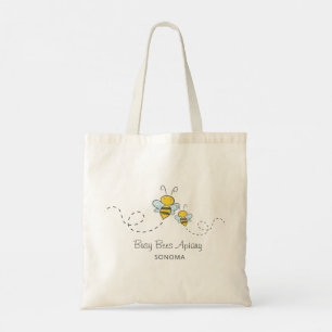 Honey Bees Apiary Beekeeper Logo Tragetasche