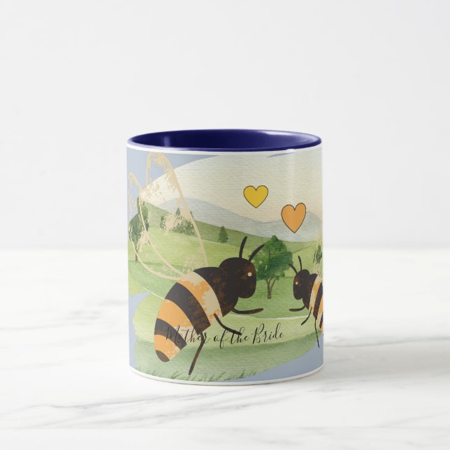 Honey Bees Beek Halters Wedding Tasse (Zentrum)