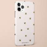 Honey Bees Case-Mate iPhone Hülle<br><div class="desc">Ein stilvoller Honigbienenprint inspiriert durch Vintage Stickerei.</div>