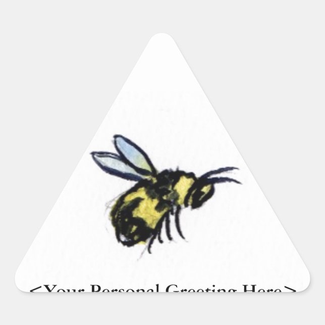 Honey Bees Customized Insect Art Sticker Bug Label (Vorderseite)