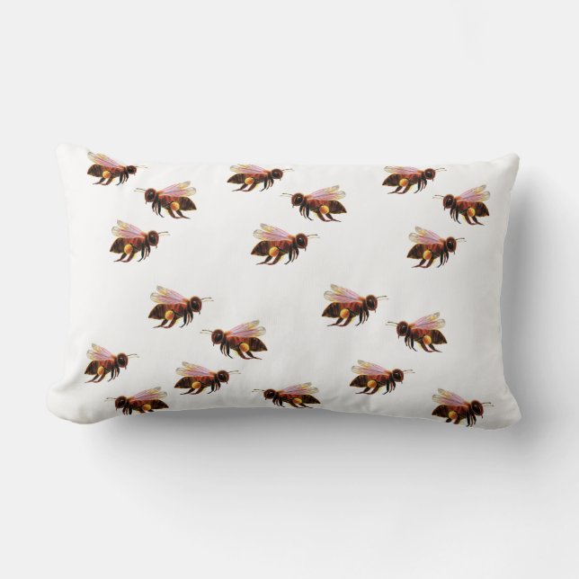 Honey Bees Flying Lendenkissen (Vorderseite)