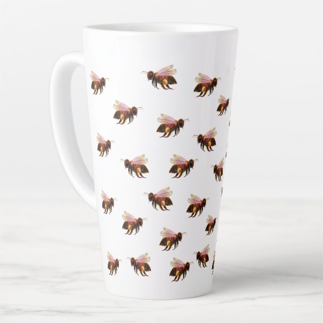 Honey Bees Flying Milchtasse (Linke Ecke)