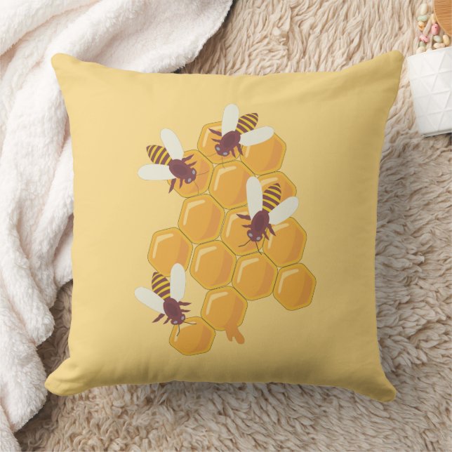 Honey Bees & Honey Kissen (Decke)