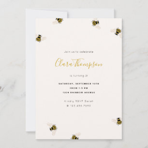 Honey Bees Kindergeburtstag Einladung