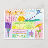 Honey Bees Kite Watercolor Blume glücklich Sommer