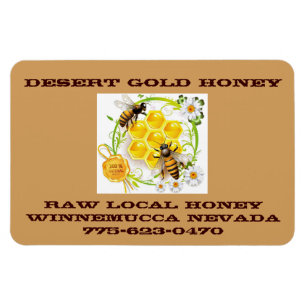 Honey Beey Honey Seller Beekeeper Apiarist Custom Magnet