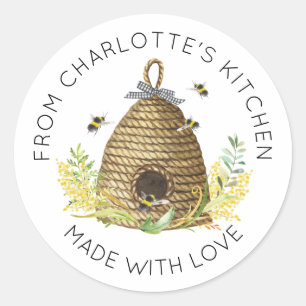 Honey Beve Hive Sweet as Honey Food Label Runder Aufkleber