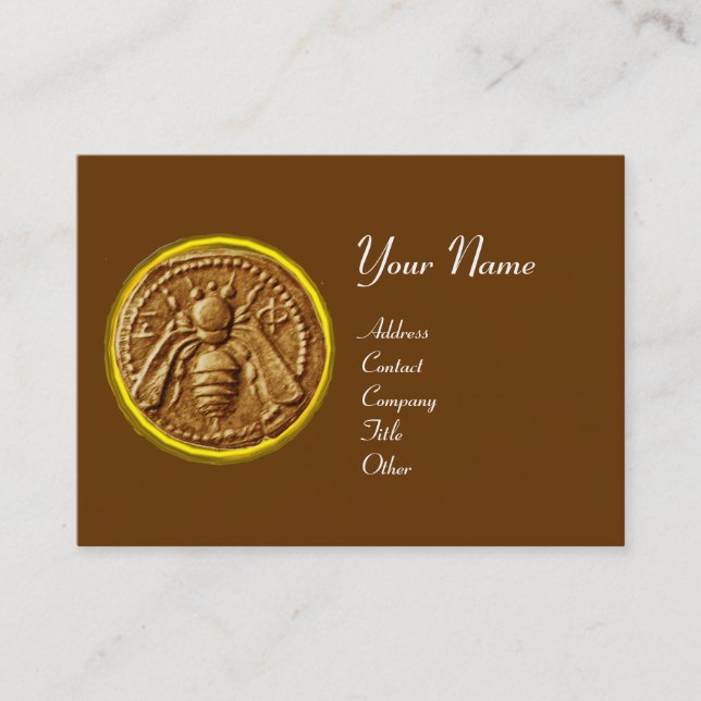 HONEY BEY ,BEEKEEPER APIARIST VISITENKARTE (Vorderseite)