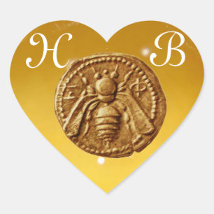 HONEY BEY, HERZMONOGRAMM Herz-Aufkleber