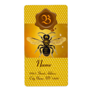 HONEY BIE, BEEKEEPER, BROWN WAX SIEGEL MONOGRAM
