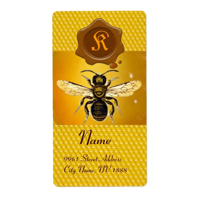 HONEY BIE, BEEKEEPER, BROWN WAX SIEGEL MONOGRAM (Vorne)