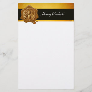 HONEY BIE, BEEKEEPER, White Briefpapier