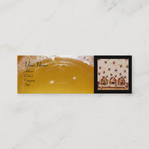 HONEY BIE, BEEKEEPING, BEEKEEPER APIARIST MINI VISITENKARTE