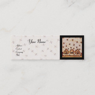 HONEY BIE, BEEKEEPING, BEEKEEPER APIARIST MINI VISITENKARTE