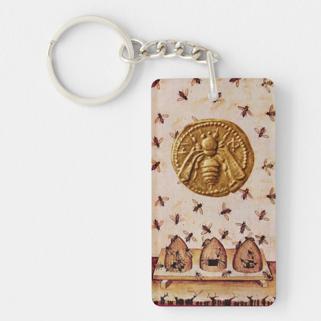 HONEY BIE, BEEKEEPING, BEEKEEPER SCHLÜSSELANHÄNGER (Vorderseite)