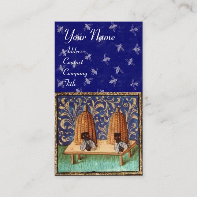 HONEY BIE, BEEKEEPING, BEEKEPER VISITENKARTE (Vorderseite)