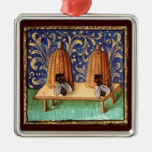 HONEY BIE, BEEKEPER BEEKEEPING APIARIST ORNAMENT AUS METALL