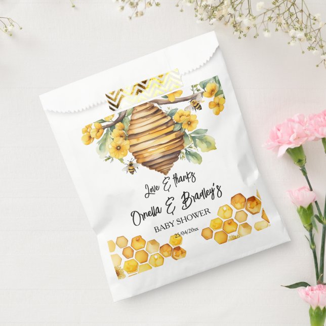 Honey Biene Baby Dusche danke Ihnen für Vorlage Geschenktütchen (Versiegelt)