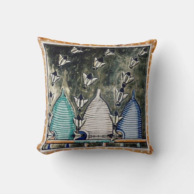 HONEY BIES, BIETET MEDIEVAL BEEKEEPER KISSEN (Vorderseite)