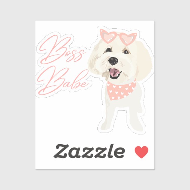 Honey Boss Babe Custom-Cut Vinyl Sticker (Blatt)