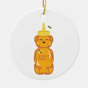 Honey Bottle Keramik Ornament