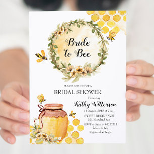 Honey Bride to be Bridal Dusche Einladung