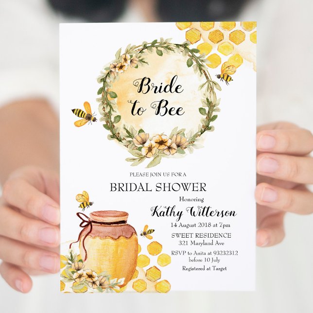 Honey Bride to be Bridal Dusche Einladung (Von Creator hochgeladen)