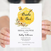 Honey Bride to be Bridal Dusche Einladung