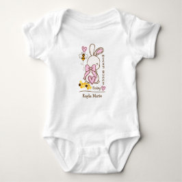 Honey Bunny Baby - Custom One-Piece Baby Bodysuit Baby Strampler