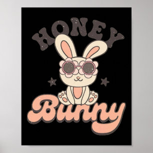 Honey Bunny Kleinkind Retro Osterkids Poster