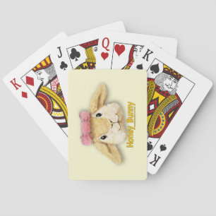 Honey Bunny liebt Lächeln Spielkarten