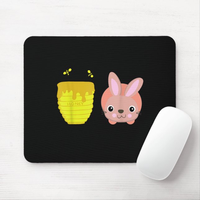 Honey Bunny Niedlich & Funny Rabbit Tierliebhaber Mousepad (Mit Mouse)