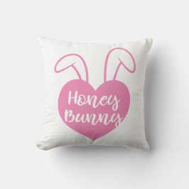 Honey Bunny Pink Herz Kissen