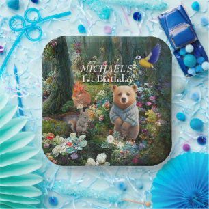 Honey Bunny und Boo Bear Pappteller