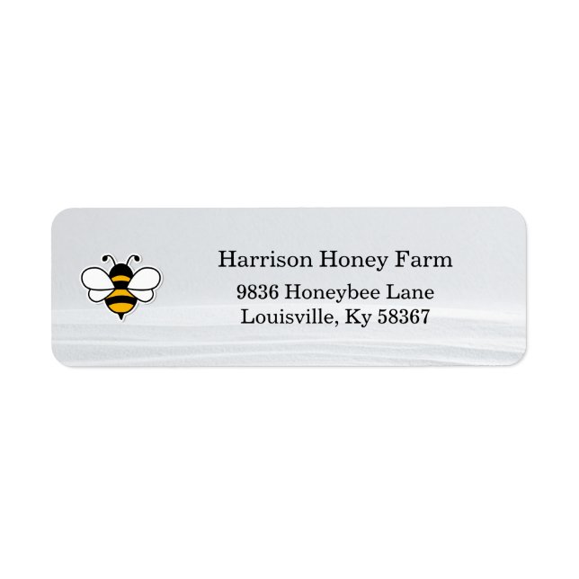 Honey Business Return Address Label (Vorne)