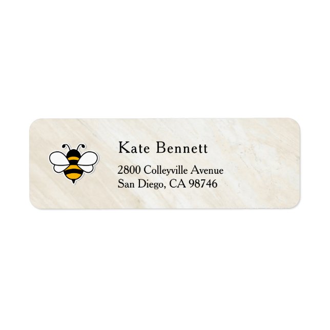 Honey Business  Return Address Label (Vorne)