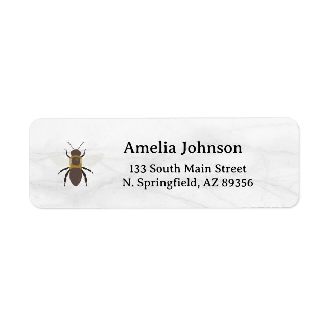 Honey Business  Return Address Label (Vorne)