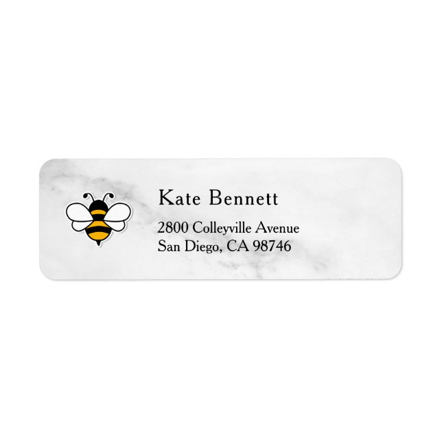 Honey Business  Return Address Label (Vorne)